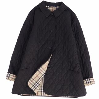 バーバリー(BURBERRY)のバーバリー ロンドン BURBERRY LONDON コート キルティング 裏チェック 中綿入り アウター レディース XL ブラック(その他)