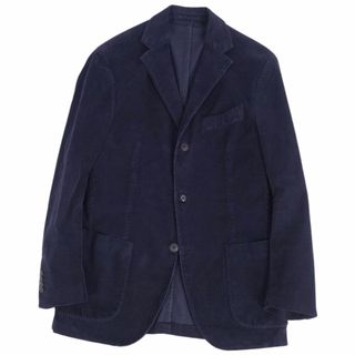 ラルディーニ(LARDINI)の美品 ラルディーニ LARDINI ジャケット テーラードジャケット シングル コーデュロイ アウター メンズ 48(M相当) ネイビー(テーラードジャケット)