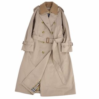 バーバリー(BURBERRY)の極美品 バーバリー ロンドン BURBERRY LONDON コート トレンチコート 二枚襟 ライナー付き アウター レディース 6(M相当) ベージュ(トレンチコート)