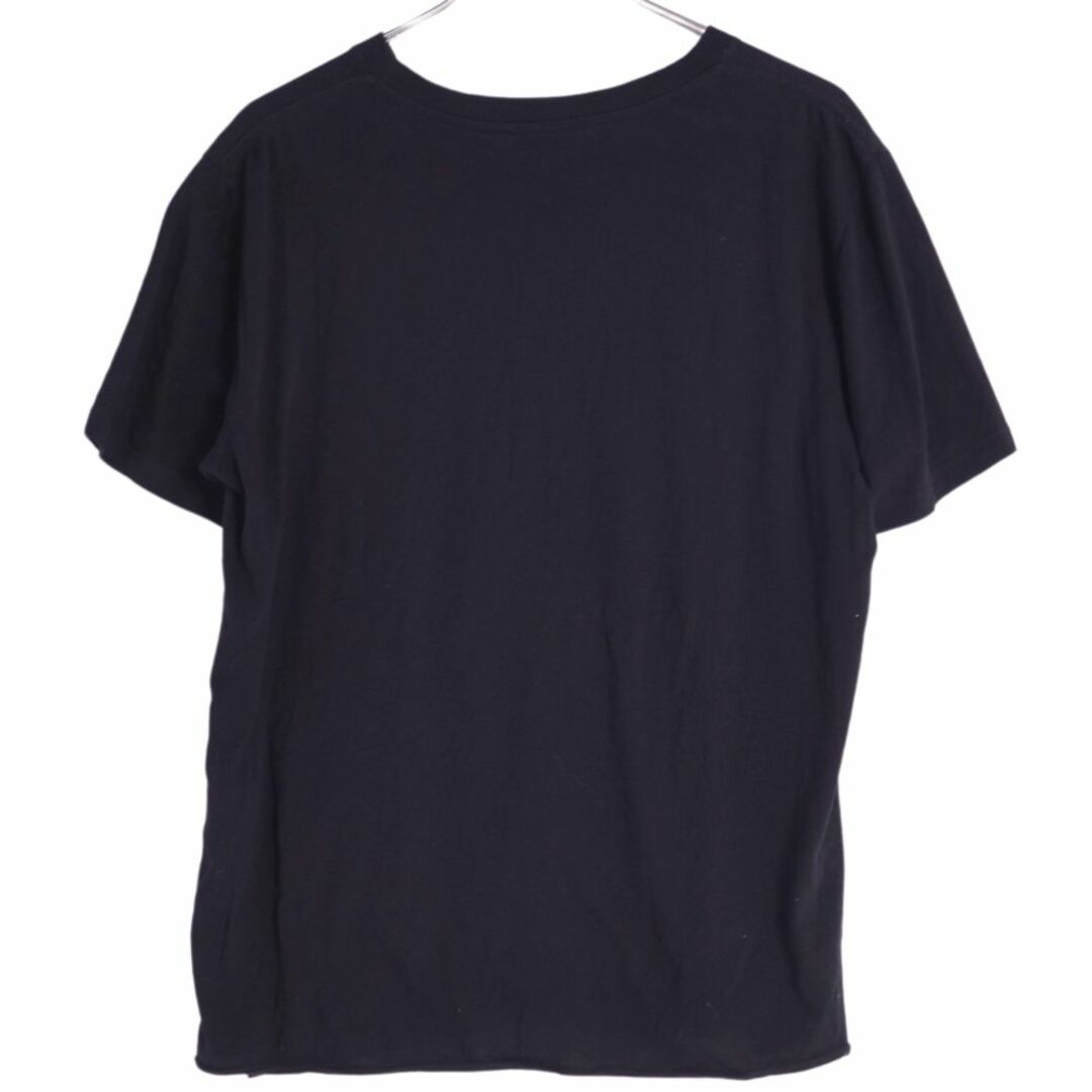 Saint Laurent(サンローラン)のサンローラン パリ SAINT LAURENT PARIS Tシャツ カットソー コットン トップス レディース イタリア製 S ブラック レディースのトップス(Tシャツ(半袖/袖なし))の商品写真