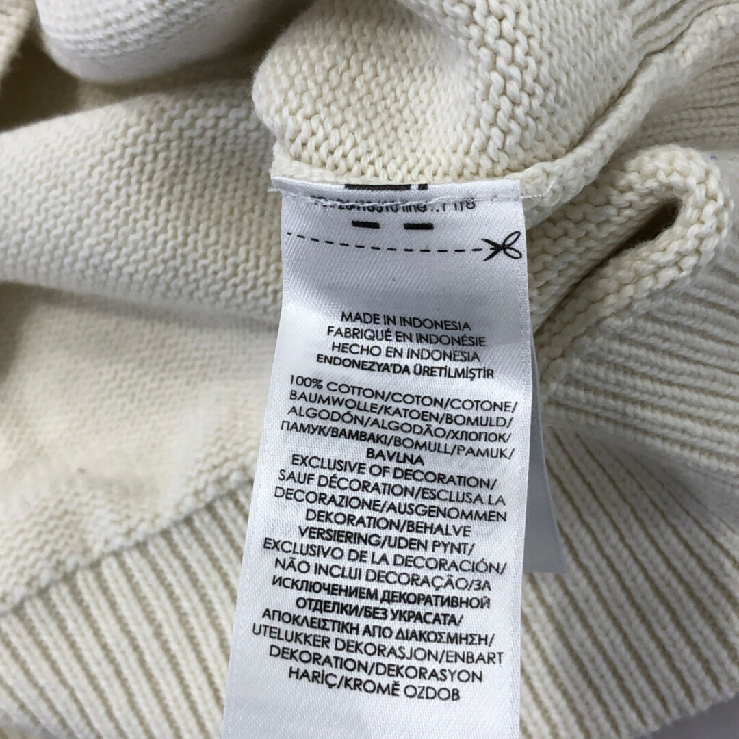 POLO RALPH LAUREN(ポロラルフローレン)のSALE///// Polo by Ralph Lauren ポロ ラルフローレンクルーネック セーター 刺繍  アメカジ  ニット ホワイト (メンズ XL)  P4084 メンズのトップス(ニット/セーター)の商品写真