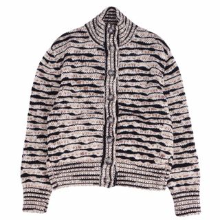 美品 ミッソーニ MISSONI ジャケット ニット ボーダー ウール アウター レディース イタリア製 42(L相当) マルチカラー(その他)