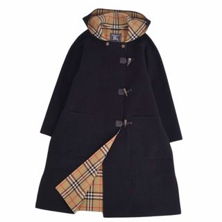 バーバリー(BURBERRY)のVintage バーバリー Burberrys コート ダッフルコート ウール カシミヤ 裏チェック アウター レディース 7AR(S相当) ブラック(その他)