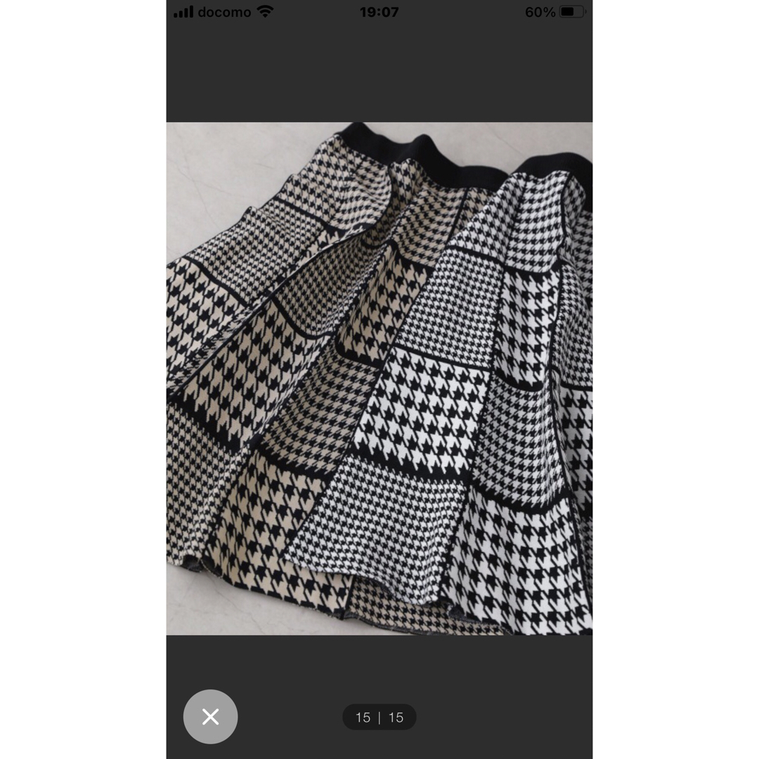 Bou Jeloud(ブージュルード)のMIXパターンチェックニットスカート ブージュルード レディースのスカート(ロングスカート)の商品写真
