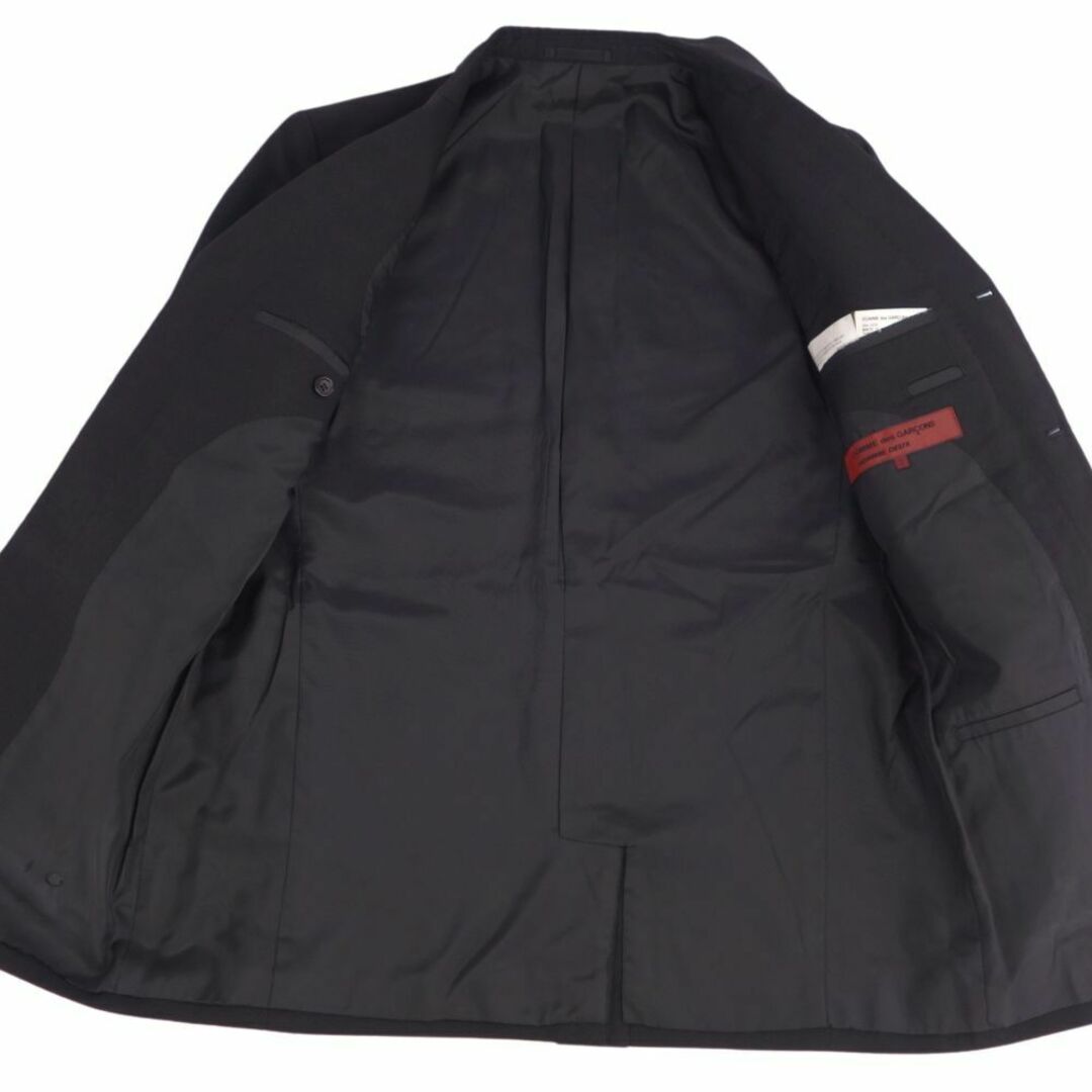 コムデギャルソンオムドゥ COMME des GARCONS HOMME DEUX ジャケット テーラード ウール 無地 アウター メンズ S ブラック コムデギャルソンオムドゥ COMME des GARCONS HOMME DEUX ジャケット テーラード ウール 無地 アウター メンズ S ブラック