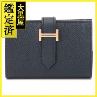 エルメス(Hermes)のエルメス　ベアン　ミニ　ブルーインディゴ　【432】2146000375507(財布)