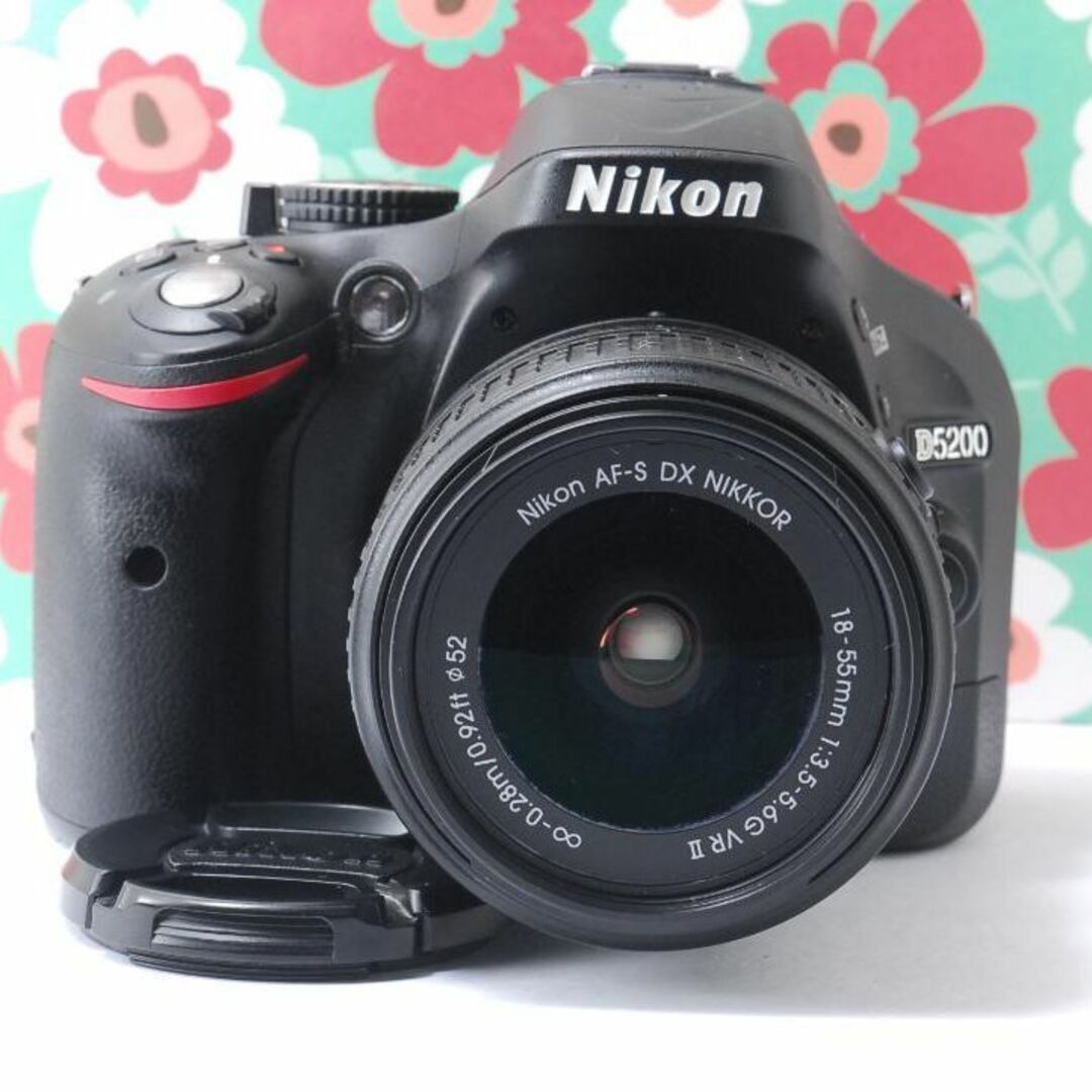 手振れ補正つきレンズ♪【Nikon】Wi-Fiでスマホへ★高画質＆高機能！！D5200レンズキット