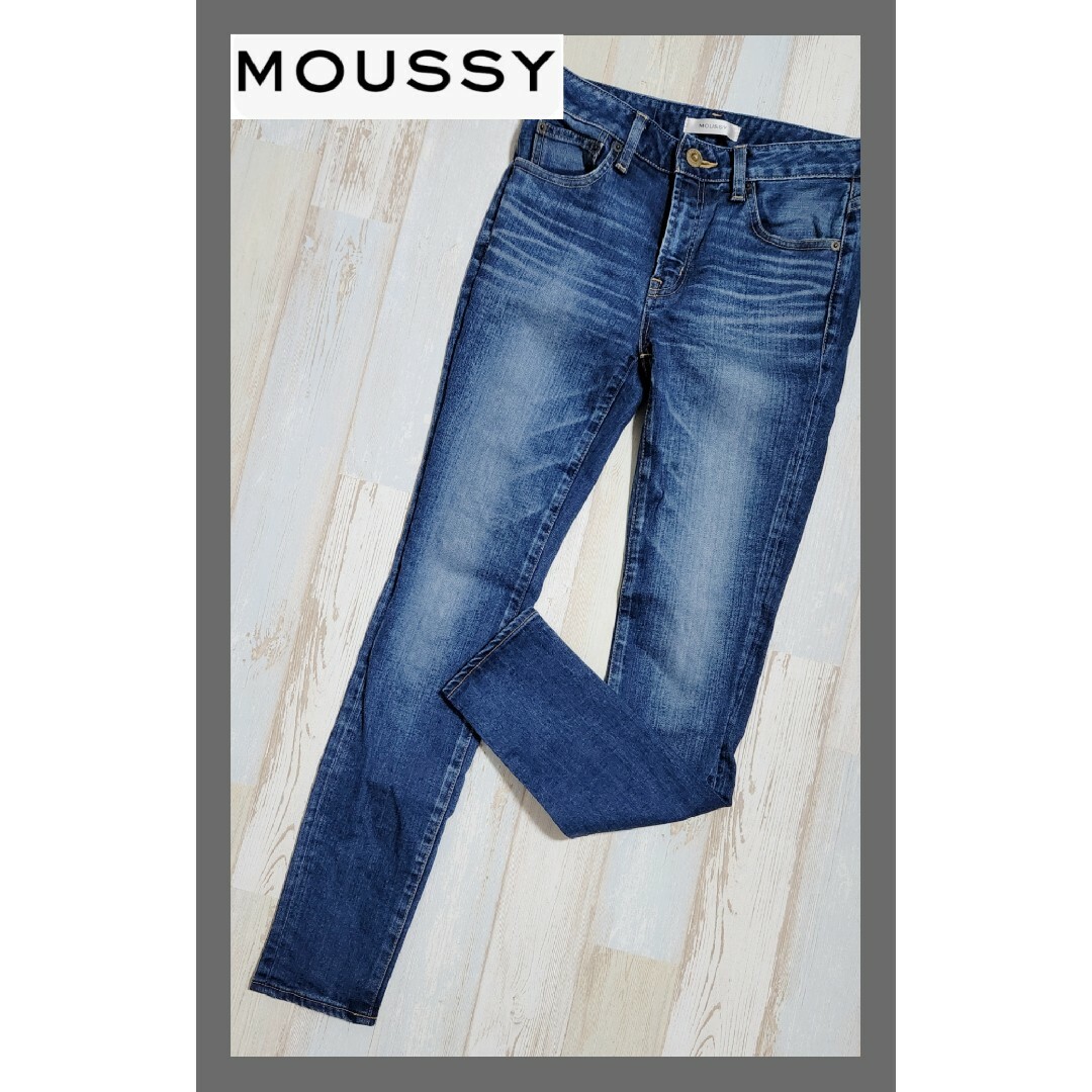 moussy(マウジー)の4【美品】マウジー WF Rebirth embroidery SKINNY レディースのパンツ(デニム/ジーンズ)の商品写真