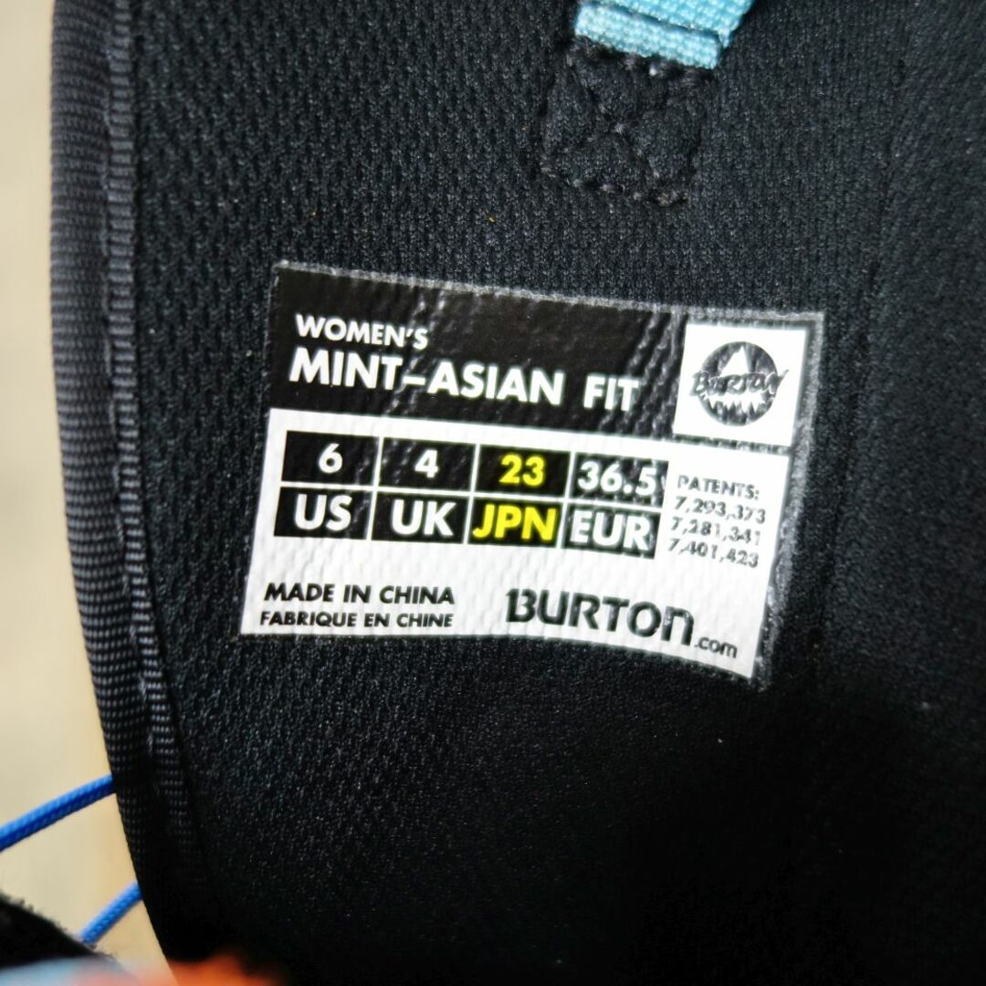 BURTON(バートン)のバートン BURTON スノーボード ソフト ブーツ 23cm WOMEN’S MINT ASIAN FIT レディース アウトドア スポーツ/アウトドアのスノーボード(ブーツ)の商品写真