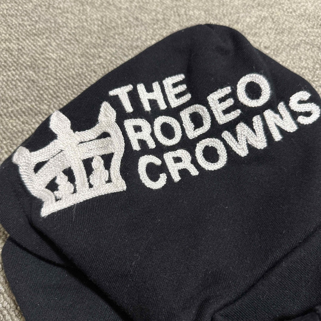 RODEO CROWNS(ロデオクラウンズ)のRODEO CROWNS キッズ フード付きトレーナー　ブラック キッズ/ベビー/マタニティのキッズ服男の子用(90cm~)(その他)の商品写真