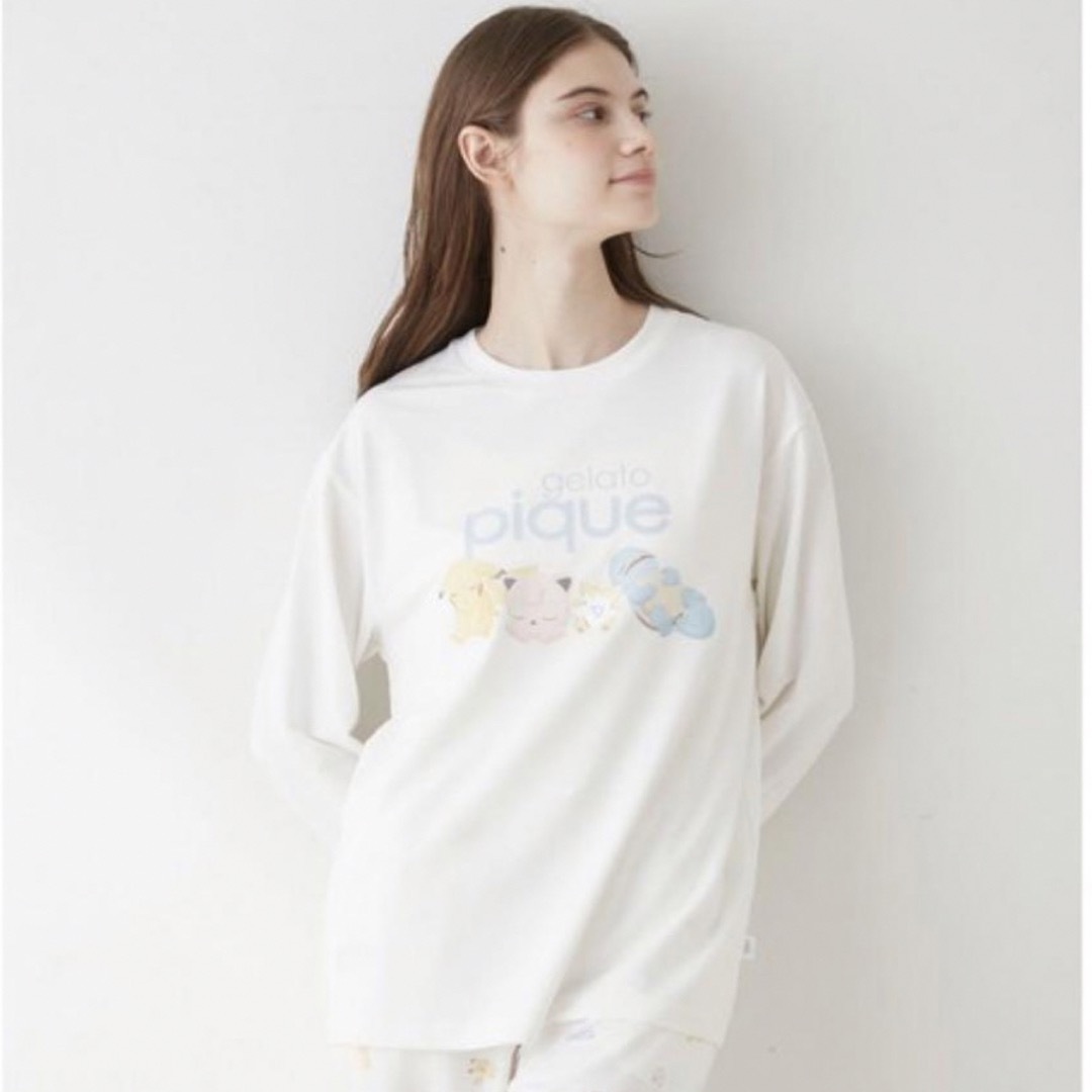 ルームウェアgelato pique pokemon SleepワンポイントロンT カビゴン ルームウェアgelato pique pokemon SleepワンポイントロンT カビゴン