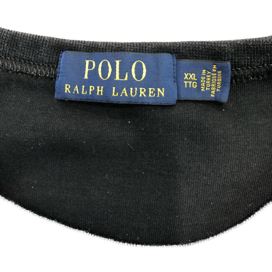 POLO RALPH LAUREN(ポロラルフローレン)のSALE/// Polo by Ralph Lauren ポロ ラルフローレン スウェット ワンポイント ブラック (メンズ XXL)  P4376 メンズのトップス(スウェット)の商品写真