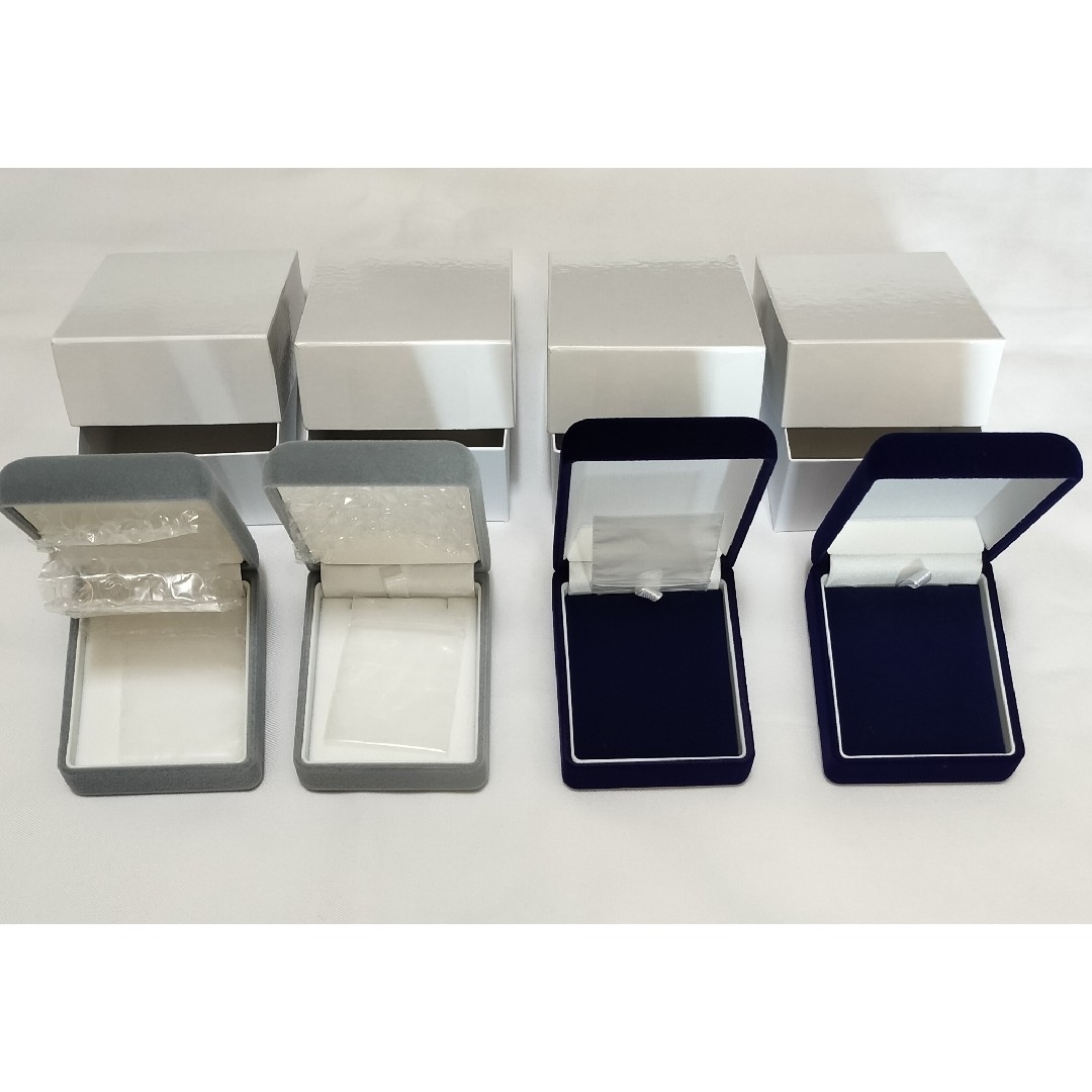 非売品　ジュエリーボックス２種　計４個 ハンドメイドのアクセサリー(ネックレス)の商品写真