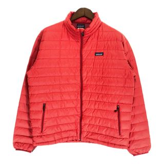 パタゴニア(patagonia)のSALE///// 2000年代 patagonia パタゴニア ダウンジャケット アウトドア キャンプ アウター 防寒 レッド (メンズ L) 中古 古着 P4445(ダウンジャケット)