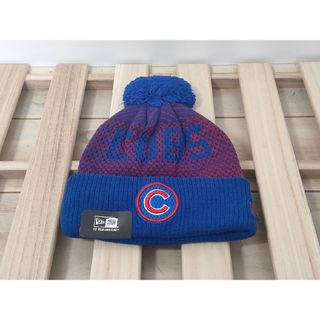 【MLB★KNIT】シカゴカブス！ニット帽★ポンポン付／ブルー＜海外輸入品＞(ニット帽/ビーニー)