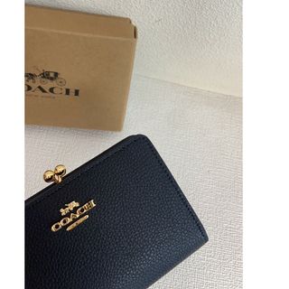 コーチ(COACH)のCOACHアウトレット二つ折り財布ブラック(財布)