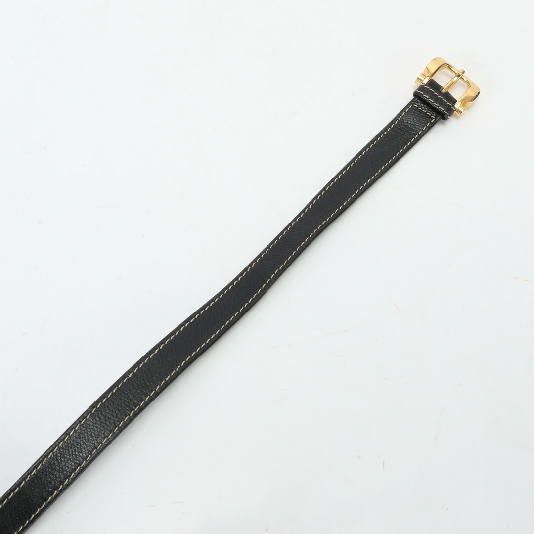 LOEWE(ロエベ)の美品 ロエベ ロング ショルダーストラップ バッグ 用 アクセサリー 斜め掛け ゴールド レザー ブラック 黒 メンズ レディース EEM H31-4 メンズのバッグ(その他)の商品写真