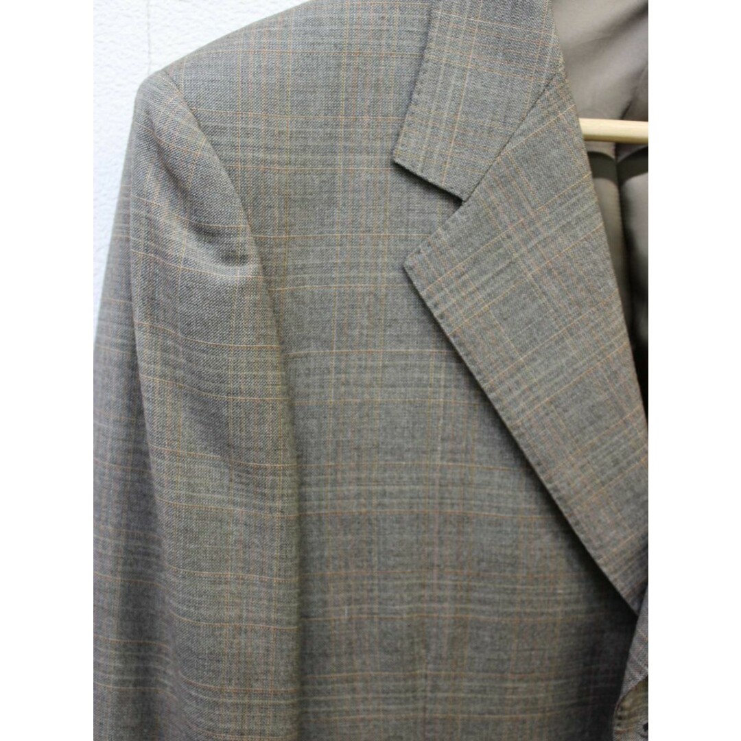 【新入荷】‡OLD ENGLAND/オールドイングランド‡チェック柄3Bスーツ/総裏/ビジネス/十分丈/長袖 ベージュ系 メンズ 36【中古】春夏秋冬  biz 222132