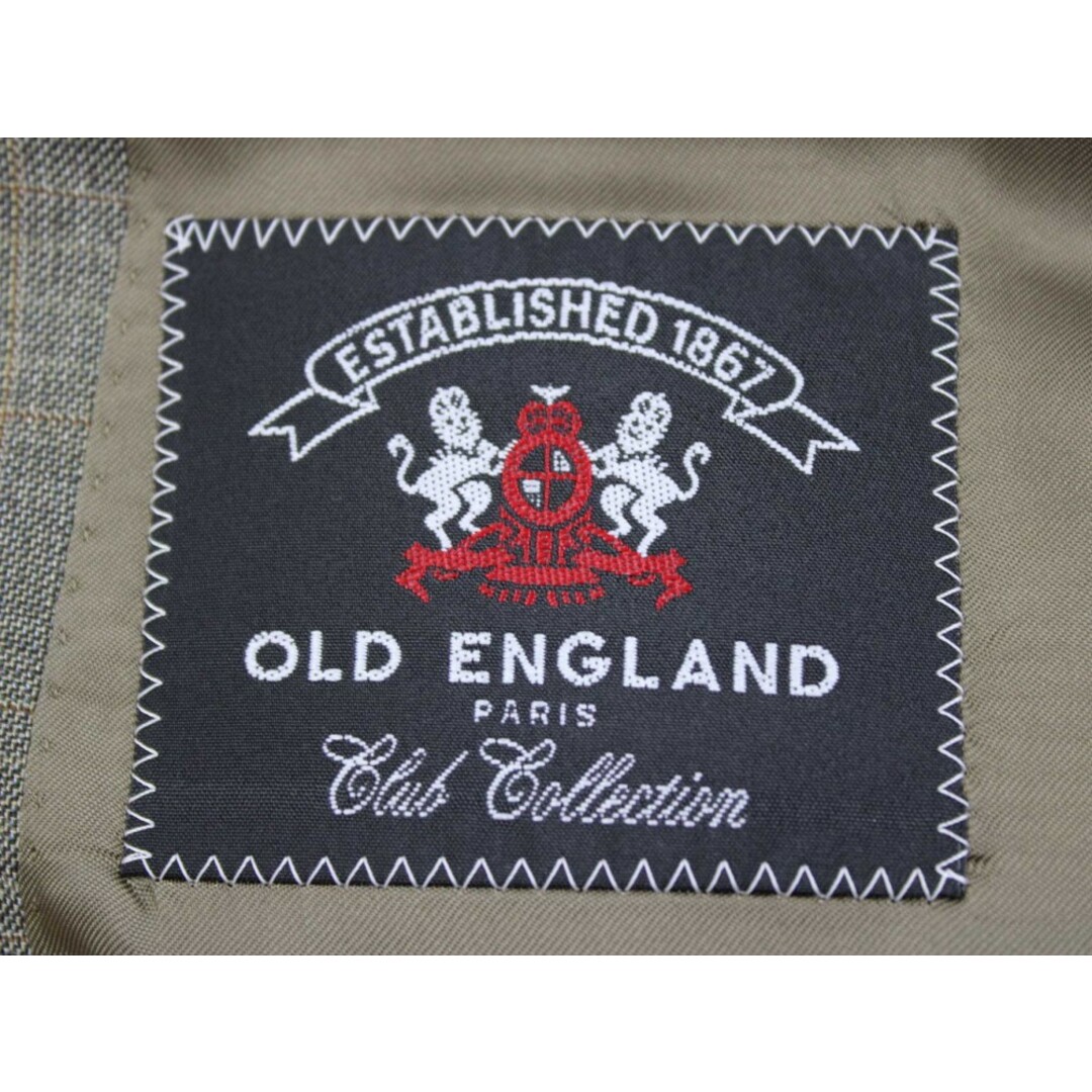 【新入荷】‡OLD ENGLAND/オールドイングランド‡チェック柄3Bスーツ/総裏/ビジネス/十分丈/長袖 ベージュ系 メンズ 36【中古】春夏秋冬  biz 222132