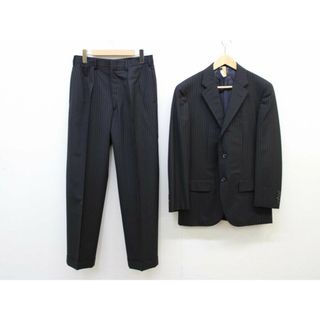 ラルフローレン(Ralph Lauren)の【新入荷】‡RALPH LAUREN/ラルフ ローレン‡段返り三つボタンストライプスーツ/背抜き/ビジネス/十分丈/長袖 ブラック/黒 メンズ A5【中古】春夏秋冬 biz 222132(スラックス/スーツパンツ)