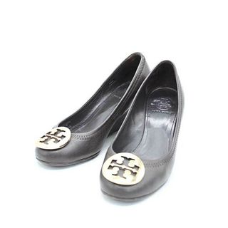 トリーバーチ(Tory Burch)の【新入荷】★TORY BURCH/トリーバーチ★ ウェッジソールパンプス/おしゃれ/上品/靴  ダークブラウン/茶 レディース  5 1/2 【中古】春夏秋冬 822132(その他)