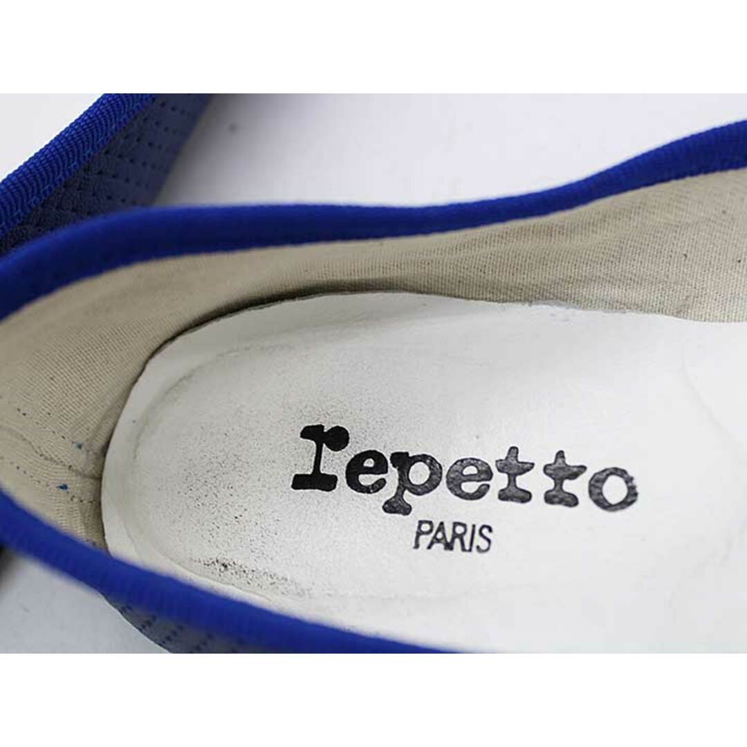 repetto(レペット)の【新入荷】★repetto/レペット★ リボンフラットシューズ/バレエシューズ/おしゃれ/シンプル/靴  ブルー/青 レディース  39cm 【中古】春夏秋冬 822132 レディースの靴/シューズ(バレエシューズ)の商品写真