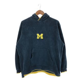 コロンビア(Columbia)のSALE///// 2000年代 Columbia コロンビア MICHIGAN ミシガン フリースフーディー パーカー カレッジ アウトドア (メンズ L)  P4892(パーカー)