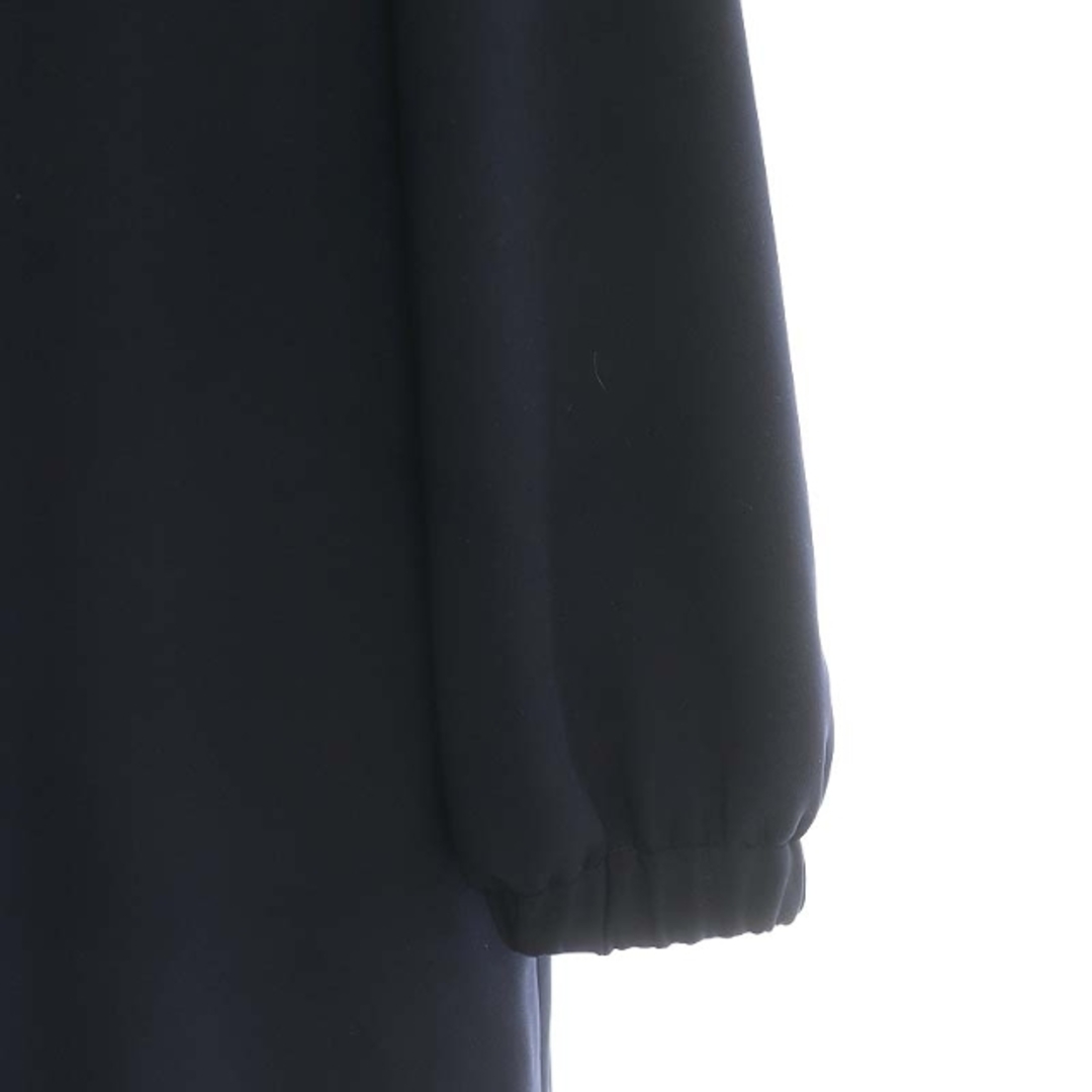 René(ルネ)のルネ パール 襟付き ワンピース ロング 長袖 34 紺 6316170 レディースのワンピース(ロングワンピース/マキシワンピース)の商品写真