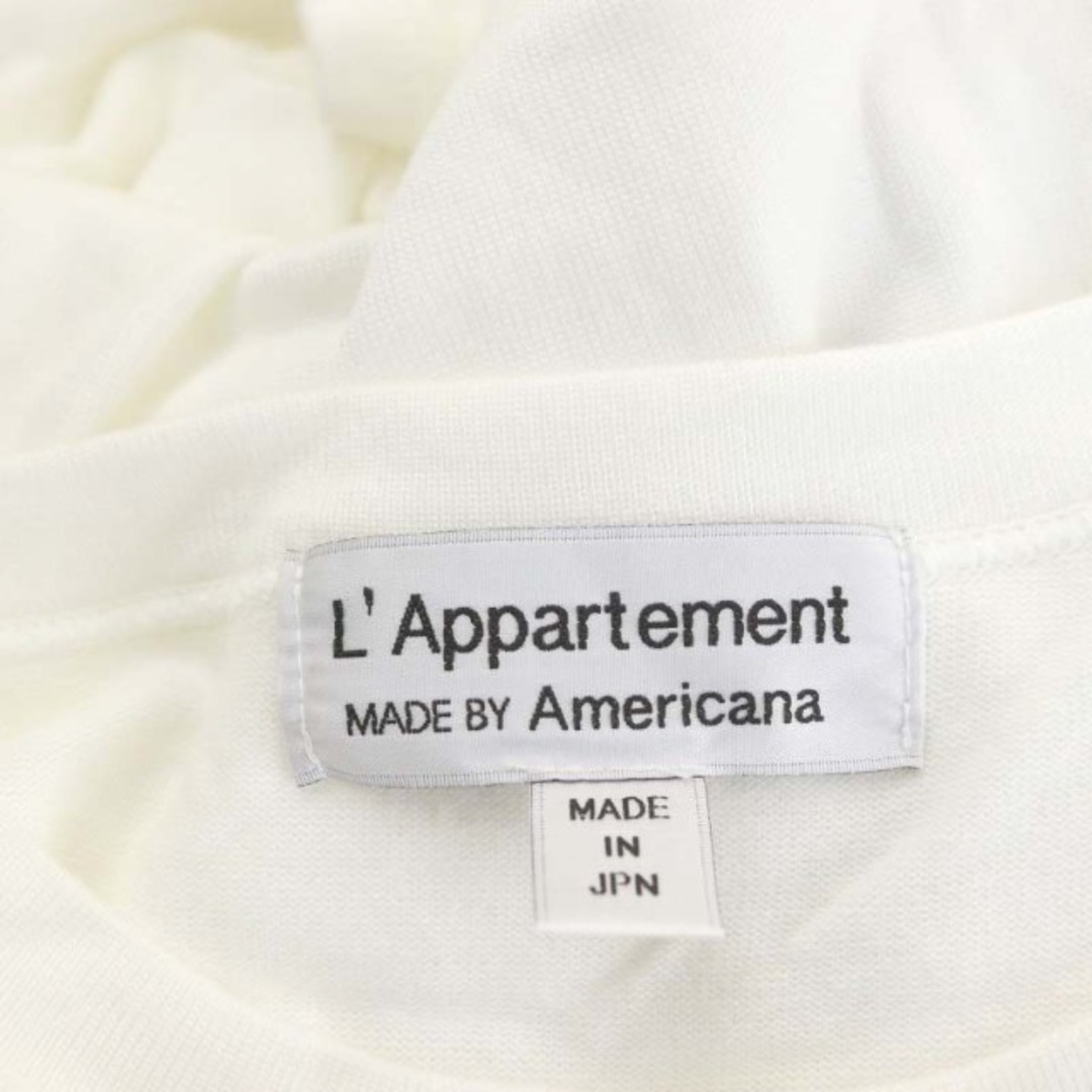 AMERICANA(アメリカーナ)のアメリカーナ アパルトモン クルーネック七分袖ニットカットソー Tシャツ ロゴ レディースのトップス(その他)の商品写真