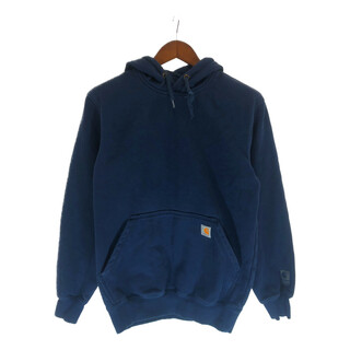 カーハート(carhartt)のSALE///// Carhartt カーハート RAIN DEFENDER LOOSE FIT HEAVYWEIGHT SWEATSHIRT フーディー パーカー ネイビー (メンズ S)  P4912(パーカー)