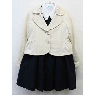 トッカバンビーニ(TOCCA BAMBINI)の【新入荷!】▽トッカ/TOCCA▽120cm アンサンブル3点セット ベージュ＆紺＆白 フォーマル 卒園式 入学式 結婚式 発表会 謝恩会 冠婚葬祭【中古】子供服 キッズ kids 女の子 fml 722132(その他)