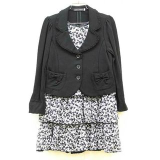 ベベ(BeBe)の【新入荷!】▼ベベ/BeBe▼120cm アンサンブル 黒×白×グレー  フォーマル 入学式 卒園式 結婚式 冠婚葬祭 発表会 謝恩会 【中古】 子供服 キッズ kids 女の子 fml 722132(その他)