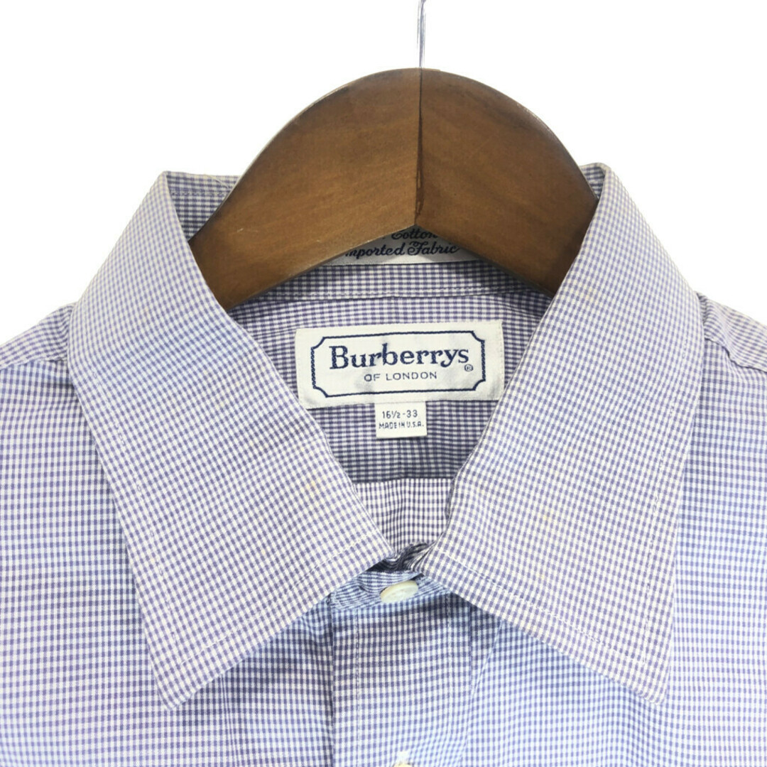 BURBERRY - 90年代 USA製 Burberrys バーバリーズ 長袖ドレス BURBERRY - 90年代 USA製 Burberrys バーバリーズ 長袖ドレス