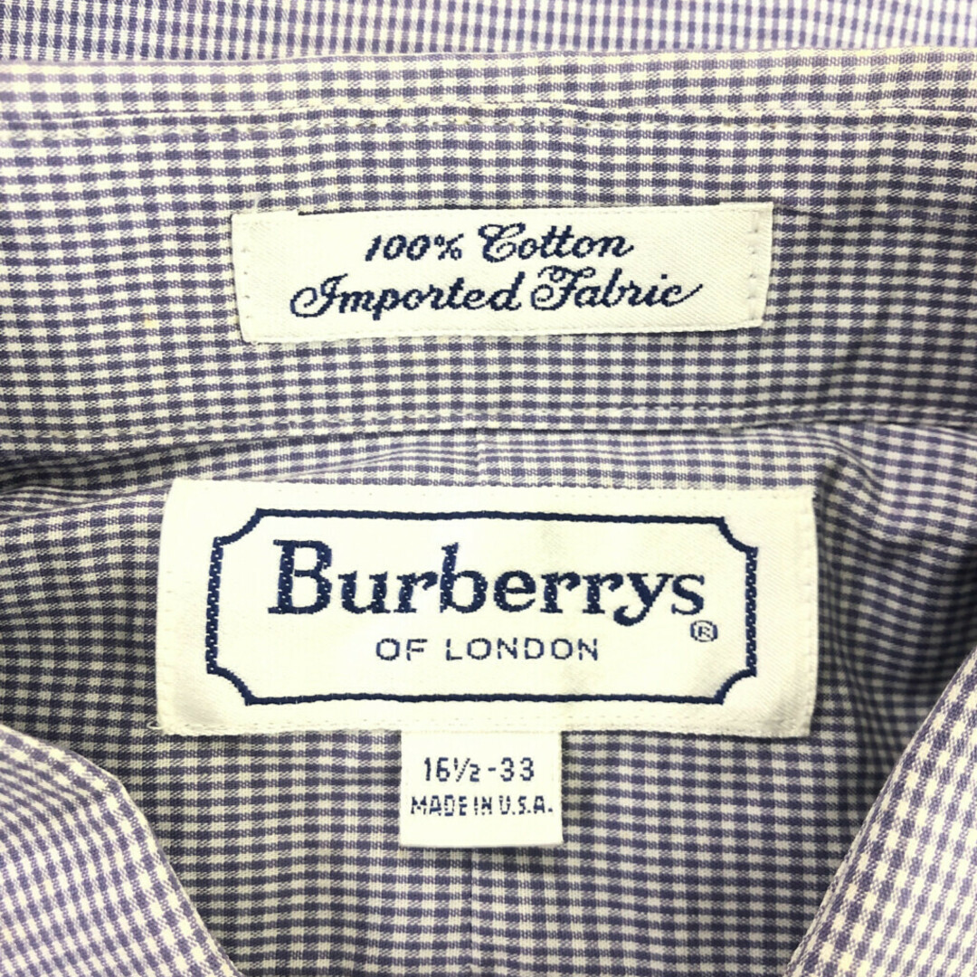 BURBERRY - 90年代 USA製 Burberrys バーバリーズ 長袖ドレス BURBERRY - 90年代 USA製 Burberrys バーバリーズ 長袖ドレス