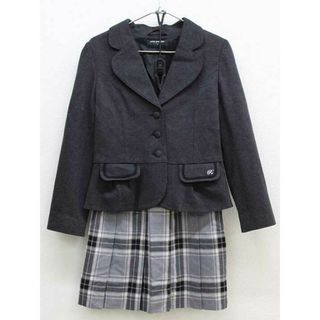 ポンポネット(pom ponette)の【新入荷!】▽ポンポネット/pom ponette▽150cm スーツ チャコールグレー＆グレー×黒系 フォーマル 入学式 卒業式 結婚式 発表会 謝恩会 冠婚葬祭【中古】子供服 キッズ kids ジュニア 女の子 fml 222132(その他)