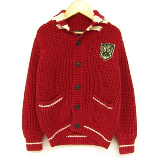 トミーヒルフィガー(TOMMY HILFIGER)のトミーヒルフィガー ニットジャケット カーディガン キッズ 男の子用 5サイズ レッド TOMMY HILFIGER(ニット)