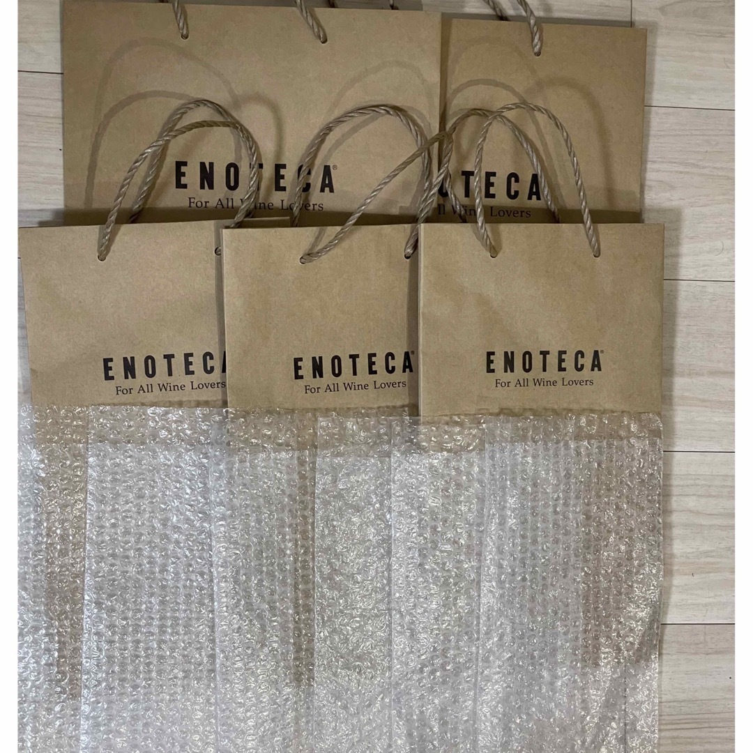 ［セール中］ワイン用紙袋　お得パック(5枚セット)　ENOTECA レディースのバッグ(ショップ袋)の商品写真