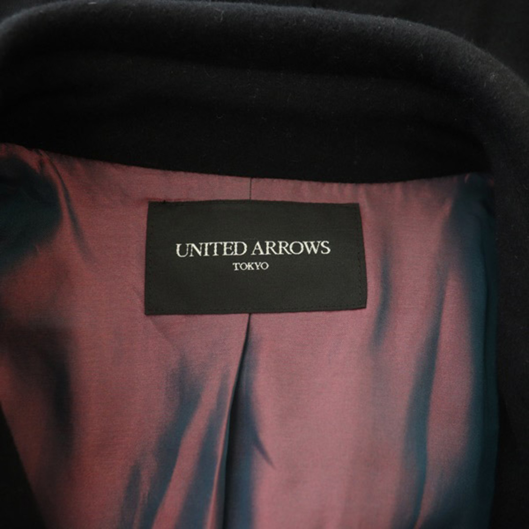 UNITED ARROWS(ユナイテッドアローズ)のユナイテッドアローズ Pコート ピーコート ロング アンゴラ混 ベルト付 38 レディースのジャケット/アウター(ピーコート)の商品写真