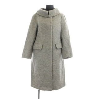 マックスマーラ(Max Mara)のマックスマーラ 白タグ アルパカシャギー ロングコート アウター 36 グレー(その他)