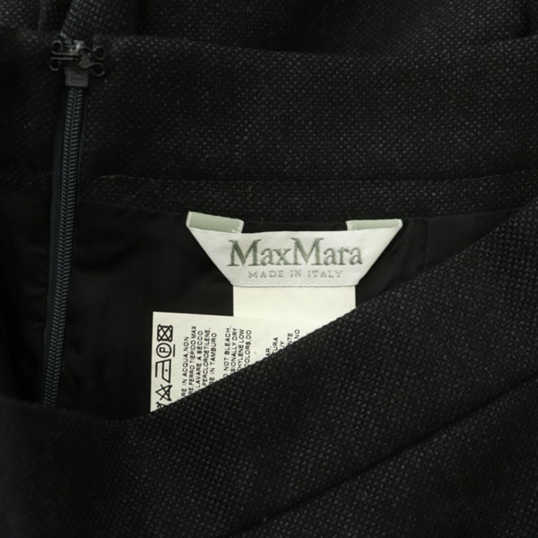 Max Mara(マックスマーラ)のマックスマーラ 白タグ ウール タイトスカート ロング イタリア製 42 黒 レディースのスカート(ロングスカート)の商品写真