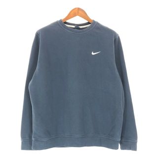 ナイキ(NIKE)のSALE///// 80年代 NIKE ナイキ スウェット 紺タグ 刺ロゴ ネイビー (メンズ XXL) 中古 古着 P4986(スウェット)