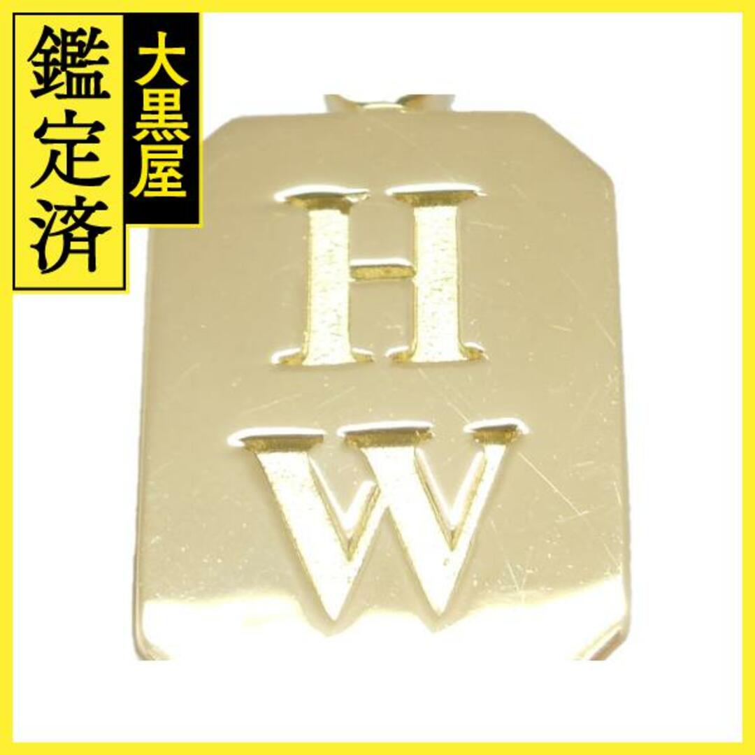 レディースハリーウィンストン　HWロゴ　ネックレス　YG　ダイヤモンド　【200】