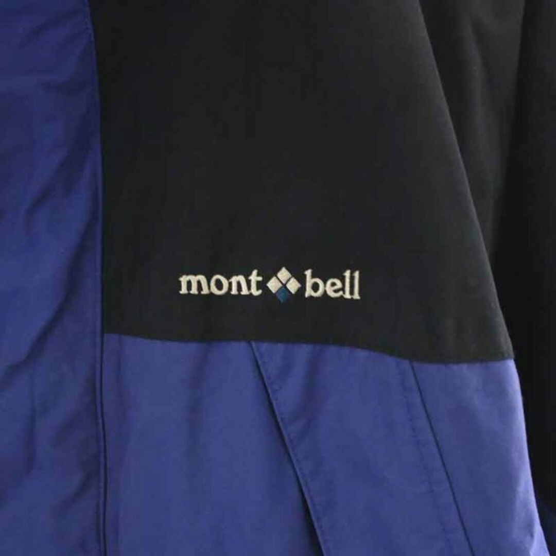 mont bell(モンベル)のMontbell GORE-TEX 中綿ジャケット ブルゾン XL 青 黒 メンズのジャケット/アウター(ブルゾン)の商品写真