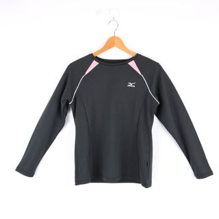 ミズノ(MIZUNO)のミズノ Tシャツ 長袖 裏メッシュ スポーツウエア トップス レディース Mサイズ グレー Mizuno(Tシャツ(長袖/七分))