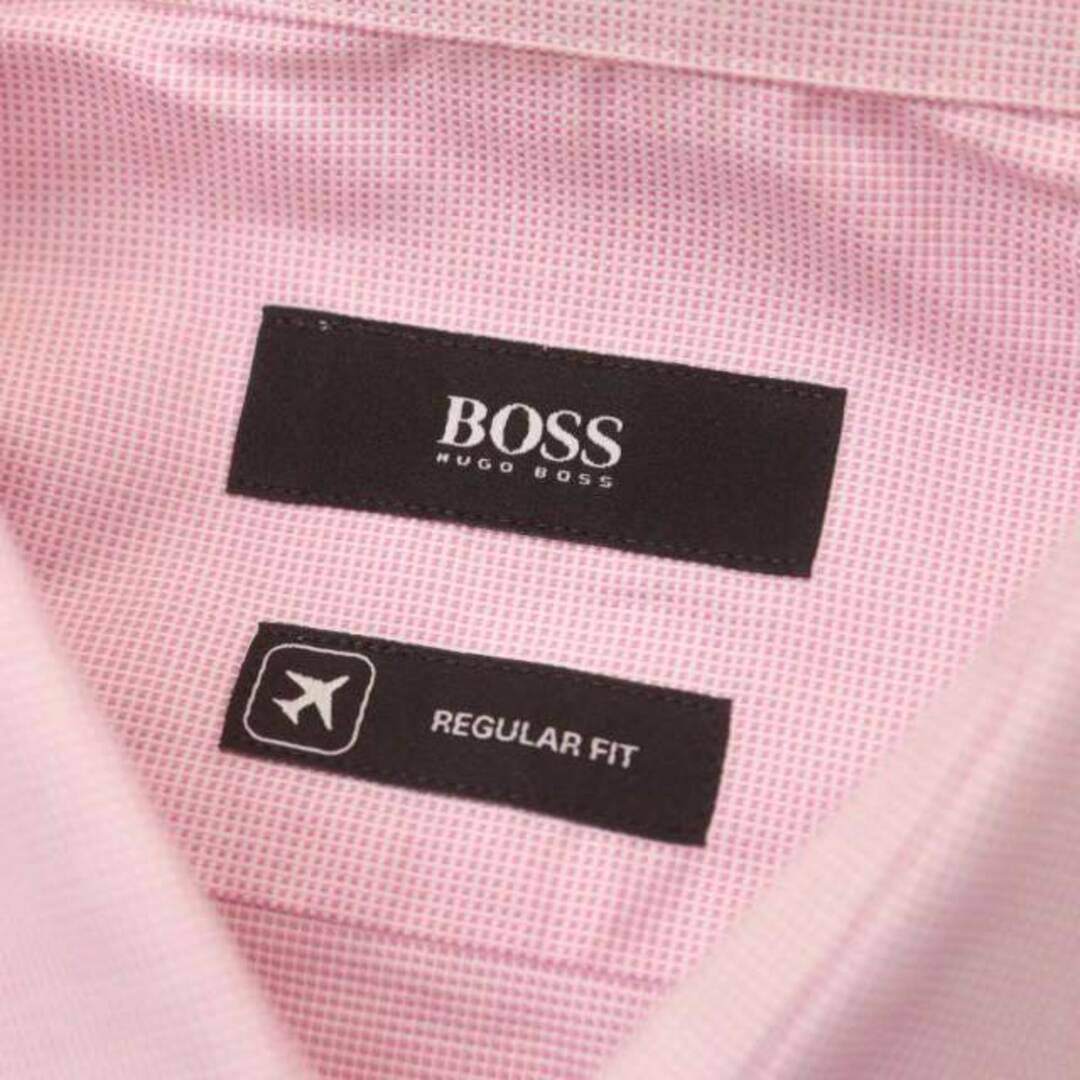 HUGO BOSS(ヒューゴボス)のヒューゴボス HUGO BOSS シャツ 長袖 レギュラーフィット 42 ピンク メンズのトップス(シャツ)の商品写真