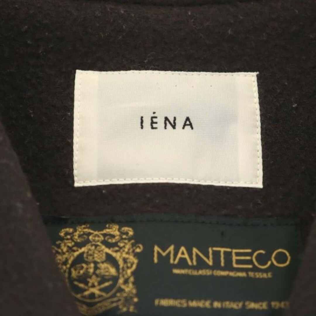 IENA(イエナ)のイエナ MANTECO ノーカラーコート アウター ロング ウール 総裏地 36 レディースのジャケット/アウター(その他)の商品写真