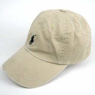 ポロラルフローレン(POLO RALPH LAUREN)のポロ・ラルフローレン キャップ 馬ロゴ 綿100％ ブランド 帽子 メンズ ベージュ POLO RALPH LAUREN(キャップ)