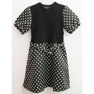 アニエスベー(agnes b.)の【新入荷!】◇アニエスb/アニエスベー/agnes b. ENFANT◇125cm 半袖ワンピース 黒×アイボリー フォーマル 入学式 卒園式 結婚式 七五三 冠婚葬祭 発表会 謝恩会【中古】子供服 キッズ kids 女の子 fml 822132(ワンピース)