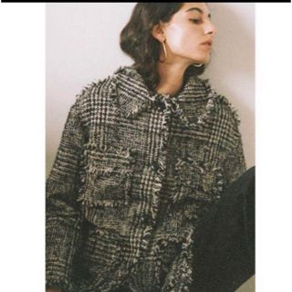 クラネ(CLANE)の【限定値下】clane MIX TWEED BLOUSON ツイードジャケット(その他)