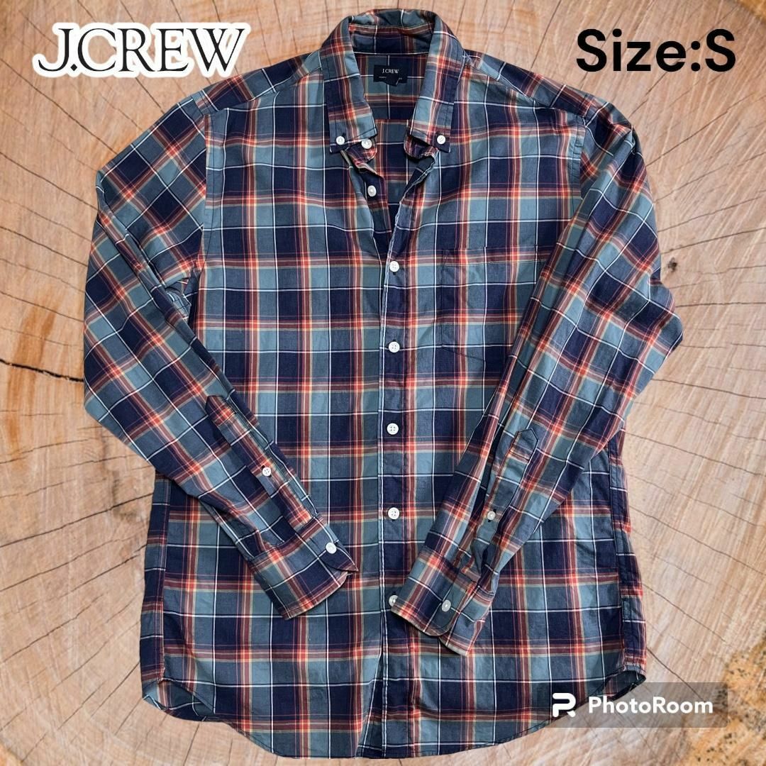 J.Crew(ジェイクルー)のJ.CREW アメリカ古着 80' チェックBDシャツ  #55110 レディースのトップス(カットソー(長袖/七分))の商品写真